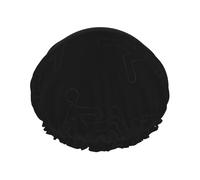 Kickboxing Print Premium Double Layer Shower Cap For Women With Reusable Shower Cap For Hair - Waterproof Plastic Cap - Shower Caps For Long, Short And Curly Hairs