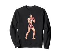 Kickboxing Stance Thai Boxing A Muay Thai Fighter Sweatshirt