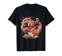 Kickboxing Tiger Sakura Flowers Karate MMA Martial Arts T-Shirt