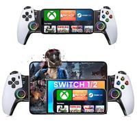 KICKDOT Wireless Phone Controller for iPhone/Android/iPad mini with Hall Joystick, LED Mobile Gaming Controller for iOS Support Xbox Cloud, Steam Link, GeForce Now, Arcade,Call of Duty, Roblox