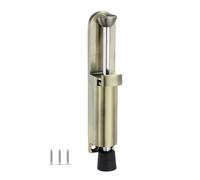 Kickdown Door Stop, Spring Loaded Telescopic Door Stopper Stainless Steel Foot Operated Gate Holder for Home Garage Patio (Bronze)