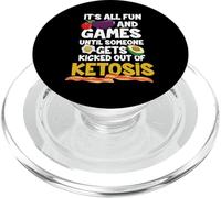 Kicked out of Ketosis Funny Keto Diet PopSockets PopGrip for MagSafe