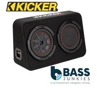 Kicker 48TCWRT82 Sub 8 Inch Thin Profile Subwoofer Loaded Enclosure 300w RMS