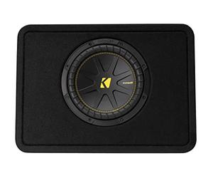 KICKER 50TCWC104 CompC 10" Subwoofer in Thin Profile Enclosure 4-Ohm