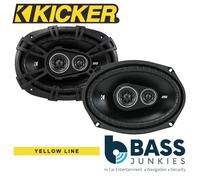 KICKER DSC69304 6" x 9" 720 Watts a Pair 3 Way Car Van Truck Coaxial Speakers