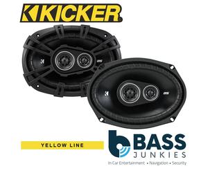 KICKER DSC69304 6" x 9" 720 Watts a Pair 3 Way Car Van Truck Coaxial Speakers