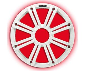 Kicker KMG10 10-Inch (25cm) Grille for KM10 and KMF10 Subwoofer, LED, White
