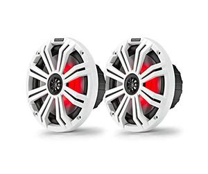 KICKER - LED Marine Speakers - 8 inch - KA45KM84L - White