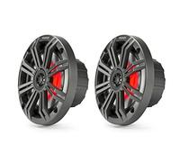 Kicker Marine LED Speaker 6.5 inch KA45KM654L for Boat/Tower/Wakeboarding - Charcoal