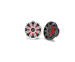 KICKER Pair 45KM84L 8 600 Watt Marine Boat Waterproof Speakers w/LED's KM8