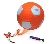 Kickerball - Curve and Swerve Football Toy - Kick Like The Pros, Great Gift for Boys and Girls - Perfect for Outdoor & Indoor Match or Game, Bring The World Cup to Your Backyard (Orange)