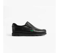 Kickers Men's Fragma15 Slip on Leather School Shoes, Black, 5 UK