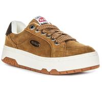 Kickers 70S Lo Sued Women's Lace Up Skate Inspired Platfom Trainers (Tan, UK 5)