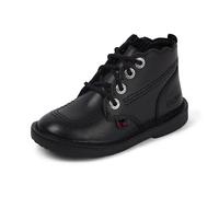 Kickers Baby Girls Adlar Hi Scallop Leather Ankle Boot, Black, 8 UK Child