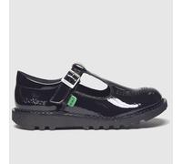 Kickers Black T Patl Girls Junior Shoes UK 2 (EU 34)