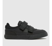 Kickers Infant Boy's Tovni Scuff Lo Leather School Shoes, Black, 11 UK Child