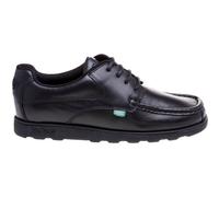 Kickers Junior Boys Fragma Lace Leather School Shoes Black 6