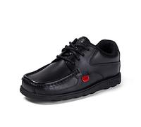Kickers FRAGMA LACE 4 EYE Boys School Lace-Up School Shoes-Black