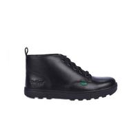 Kickers Boy's Junior Disley Hi Leather Boot in Black