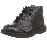 Kickers Boy's Kick Hi Padded Ankle Boot | Extra Comfortable | Added Durability | Premium Quality, Black, 8 UK Child