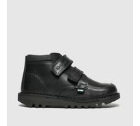 Kickers Boys Kick Scuff Hi Boots in Black, Leather, Size: 5 UK 5 (EU 22)