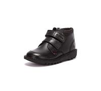 Kickers Boys Kick Scuff Hi School Shoes, Black, 6 UK Child