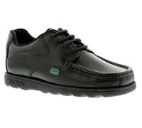 Kickers Boys School Shoes Fragma Lace 3 Junior Leather Lace Up black UK Size