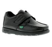 Kickers Boys School Shoes Fragma Strap3 Infant Leather Touch Fasten black UK Siz