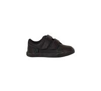 Kickers Tovni Twin Flex Boys Black Leather Shoes, Size: 8.5