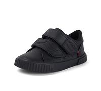 Kickers Tovni Twin Flex Boys Black Leather Shoes, Size: 11