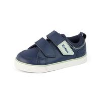Kickers Boy's Tovni Twin Zigzag Shoes | Smart Everyday School Look | Everyday Comfort Fit, Cushioned for All-Day Wear, Blue, 9 UK Child