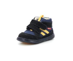 KICKERS Boy's Unisex Kids KICKBUBBLOKRO Ankle Boot, BLEU Orange, 3 UK Child