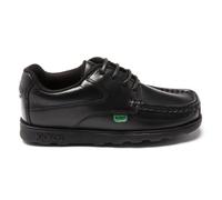 Kickers Childrens Unisex Fragma Lace Up Shoes - Black Leather - Size UK 1 Infant