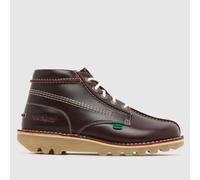Kickers Classics Kick Hi Central Boots in Burgundy UK 4 (EU 37)