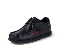 Kickers Fragma Mens Black Leather Lace Up Shoe - Size 9 - Black