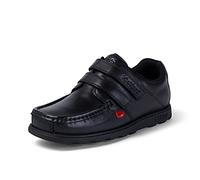 Kickers Fragma Strap Boys School Shoes Black