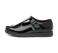 Kickers Shoes Fragma T-Bar Black Patent UK 12