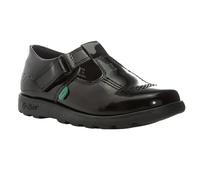 Kickers Girls Fragma Patent Leather T-Bar Shoes GT2677