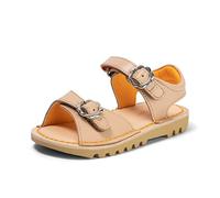 Kickers Girl's Kick Flower Sandal | Smart Everyday School Look | Everyday Comfort Fit, Lightweight for Warm Days, Tan, 11 UK Child