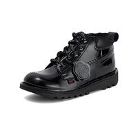 Kickers Girl's Kick Hi Bloom Ankle Boot | Sturdy Ankle Boot Design | Everyday Comfort Fit, Cushioned for All-Day Wear, Black, 13 UK Child