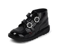 Kickers Girl's Kick Hi Meadow Ankle Boot, Black, 2 UK Child