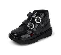 Kickers Baby Girls Kick Hi Meadow Ankle Boot, Black, 8 UK Child