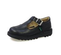 Kickers Girl's Kick T Bar Black School Shoes | Classic & Stylish | Extra Comfortable | Premium Quality, Black, 12 UK Child
