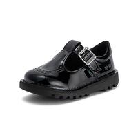 Kickers Girl's Kick T Bar Black School Shoes | Classic & Stylish | Extra Comfortable | Premium Quality, Black, 5 UK Child