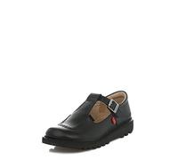 Kickers Junior Kick T Bar Leather Shoes - Black - 2.5