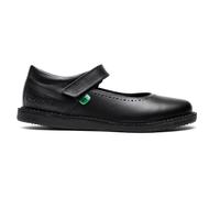 Kickers Girl's Kopi Mj Brogue Leather Shoes | Classic Brogue Detailing | Everyday Comfort Fit, Cushioned for All-Day Wear, Black, 13 UK Child