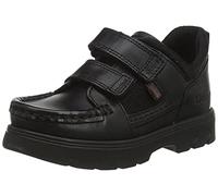 Kickers Infant Boy's Carter Hike Black Leather School Shoes, Black, 11 UK Child