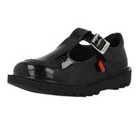 Kickers Kids' Kick T-Bar Shoes, Black Patent