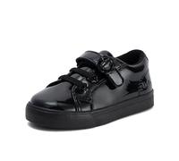 Kickers Infant Girl's Tovni Lo Vel Bloom School Uniform Shoe, Black, 8 UK Child