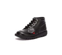 Kickers Infant Unisex Kick Hi Classic Ankle Boots with Zip, Extra Comfortable, Added Durability, Premium Quality, Patent Black, 5 UK Child